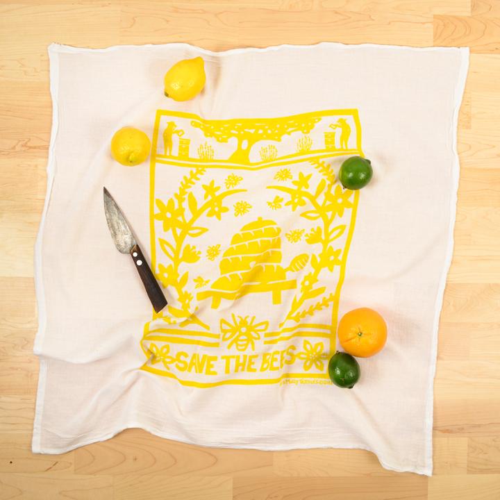 Save The Bees Dish Towels