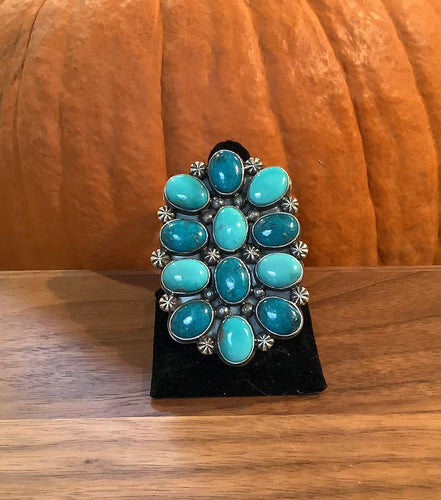 FL24 SS Cuff w. Royston Turquoise