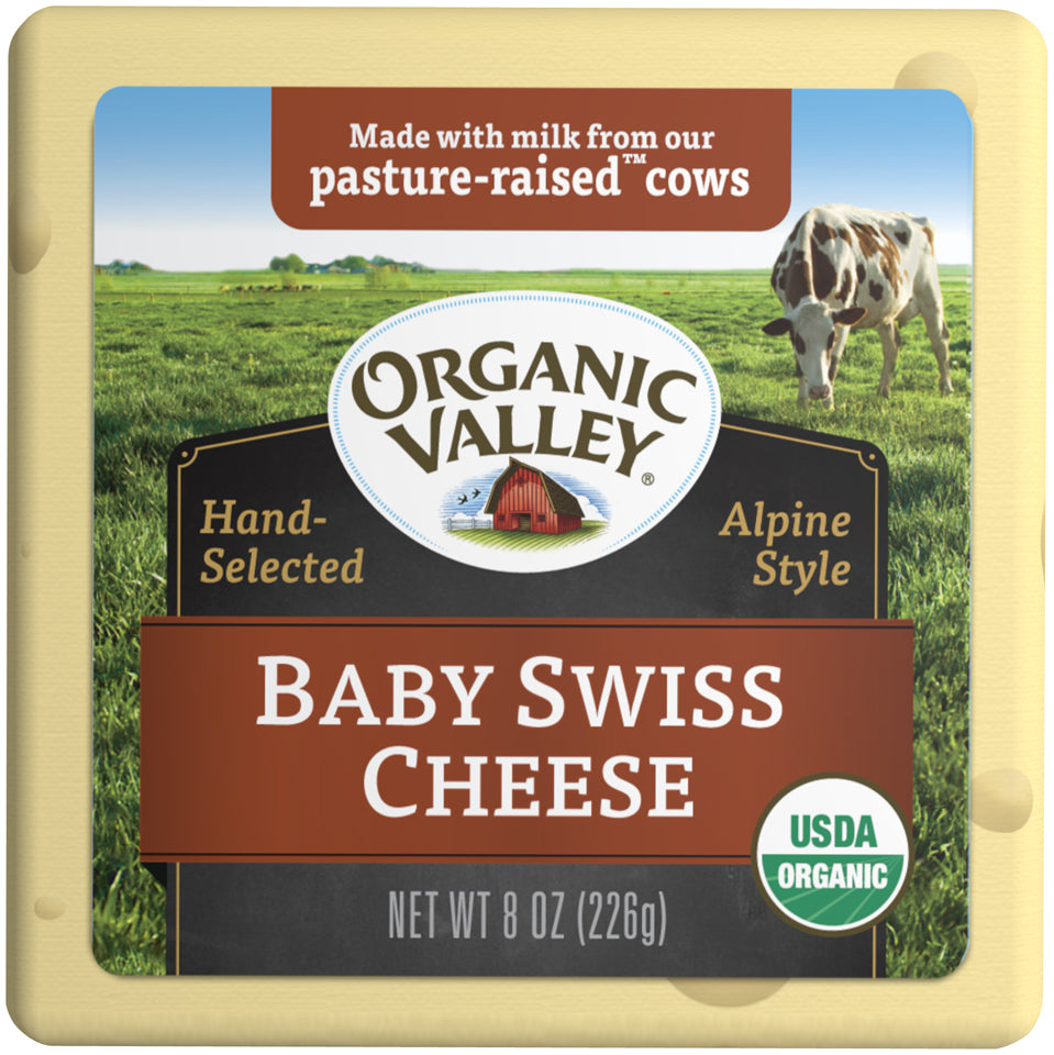 Organic Valley Baby Swiss, 8 oz