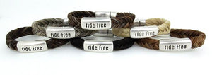 cc1, Cowboy Collectibles Magnetic Clasp Bracelet 'Ride Free" - Apparel - Cerrillos Station | Fine Art Gallery, Native American Jewelry & Shop
