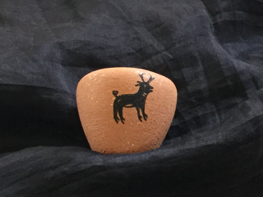 JG9 Josh Garcia mini mica pot small elk - Pottery - Cerrillos Station | Fine Art Gallery, Native American Jewelry & Shop
