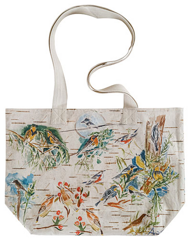 April Cornell - Boreal Birch Birds Market Bag - Bags - Cerrillos Station | Fine Art Gallery, Native American Jewelry & Shop
