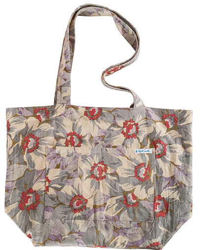 April Cornell - Cush Day Dream Market Bag Linen - linen - Cerrillos Station | Fine Art Gallery, Native American Jewelry & Shop