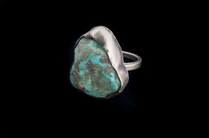 Ring Cerrillos Turquoise LS20 - Necklaces - Cerrillos Station | Fine Art Gallery, Native American Jewelry & Shop
