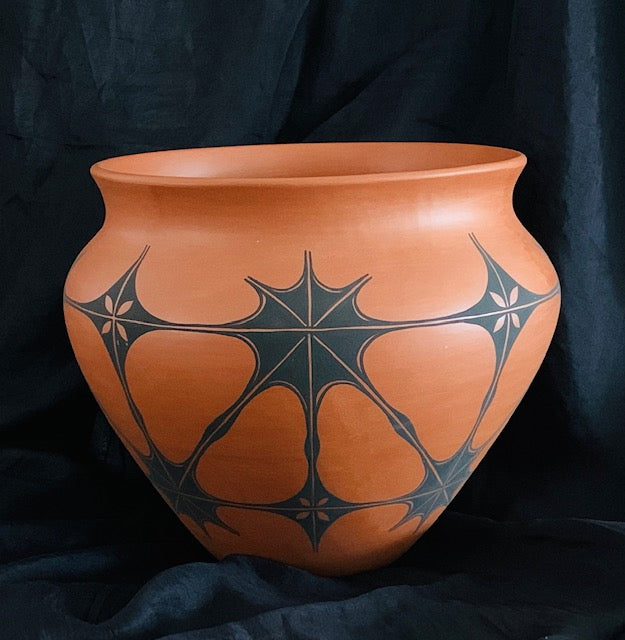 JG6 Josh Garcia Kewa red clay pot - Pottery - Cerrillos Station | Fine Art Gallery, Native American Jewelry & Shop