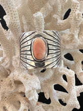 FL19 Pink Coral SS Ring Size 11