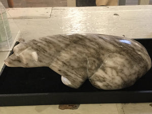 MC3 - Carved Marble Bear - Cerrillos Station | Fine Art Gallery, Native American Jewelry & Shop