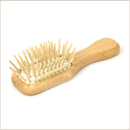 HE5 Heaven in Earth Hair Brush Wooden Pins Travel(small) - brush - Cerrillos Station | Fine Art Gallery, Native American Jewelry & Shop